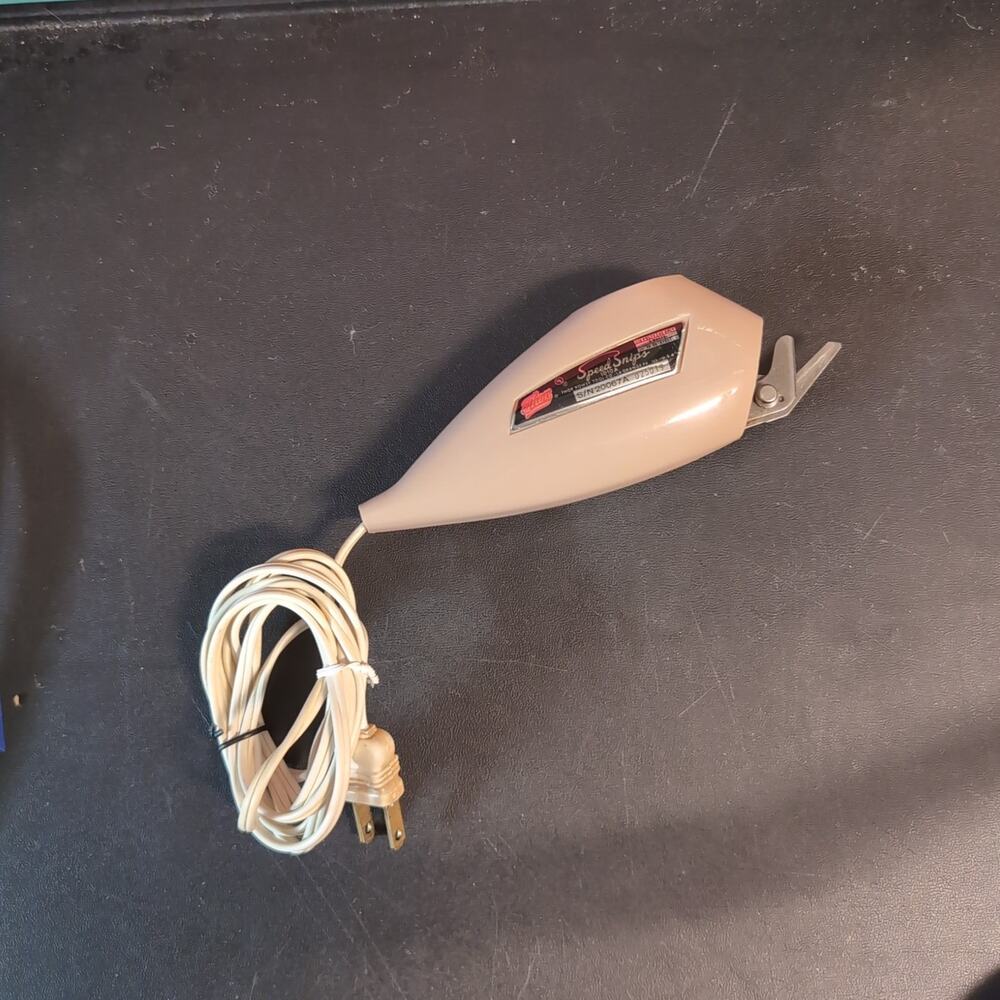 Vintage Thor Speed Snips Electric Scissors With Light 🕯️ Fabric Cutter Tested